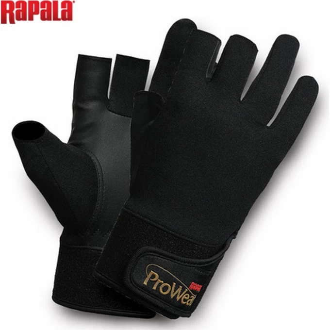 Перчатки рыболовные без трех пальцев RAPALA ProWear Titanium 24403-1-XL Перчатки рыболовные без трех пальцев RAPALA ProWear Titanium 24403-1-XL